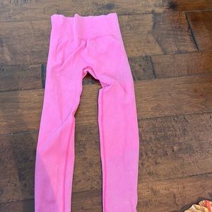 Hot pink leggings from target